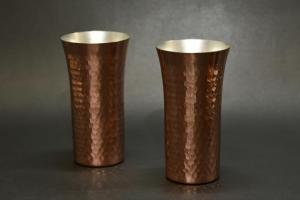 食楽工房　純銅一口ビール2P（160ml×2）V037-04