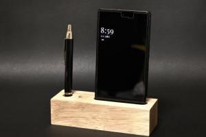 木製スマホ・ペンスタンド(S)【2608-s1302】