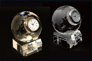 クリスタル時計 「地球オーナメント」 CGWC-60